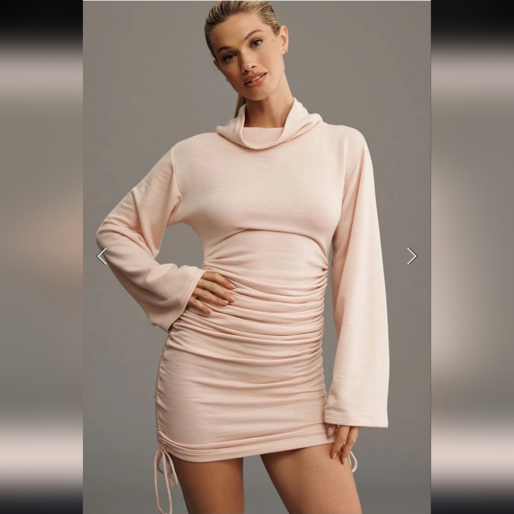 New Anthropologie Daily Practice High Neck Long Sleeve Dress Medium